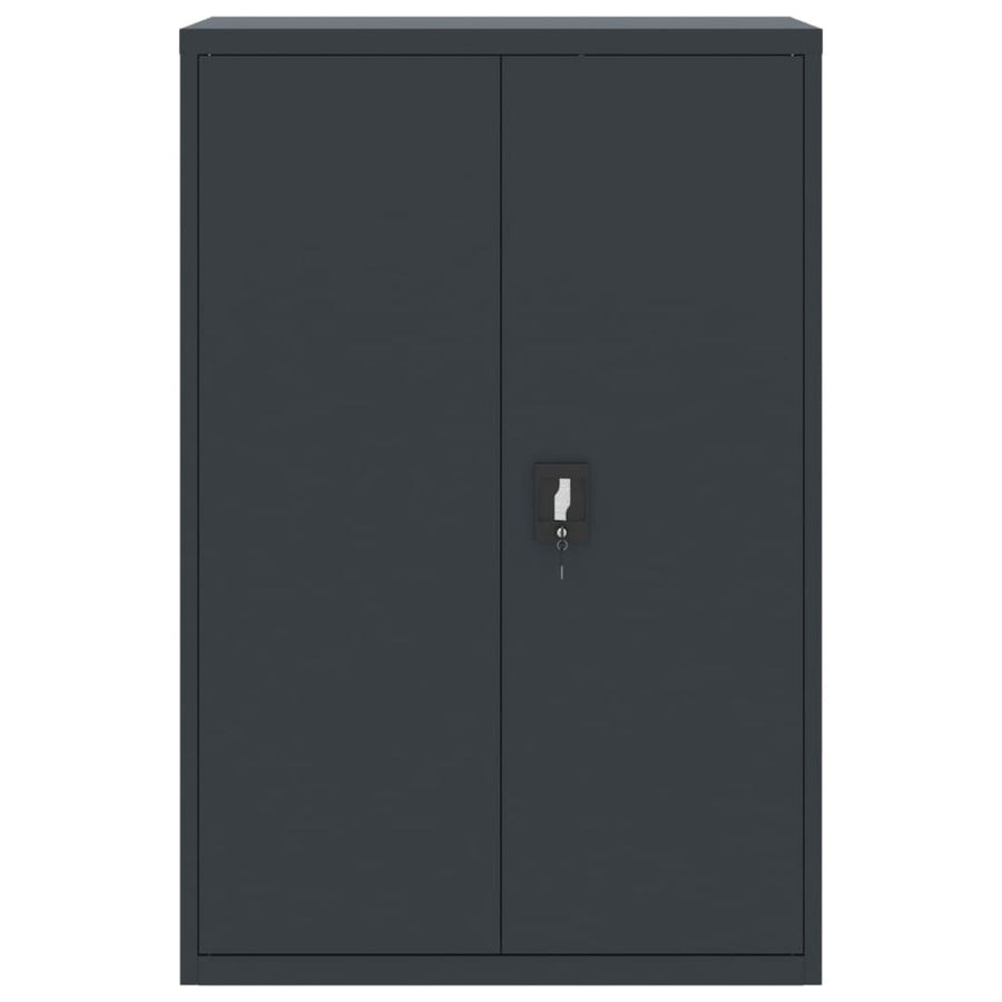 Archiefkast 90x40x180 cm staal antracietkleurig