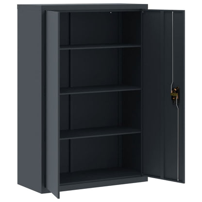 Archiefkast 90x40x180 cm staal antracietkleurig