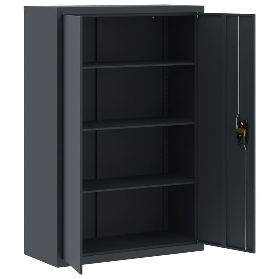 Archiefkast 90x40x180 cm staal antracietkleurig
