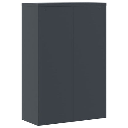 Archiefkast 90x40x180 cm staal antracietkleurig