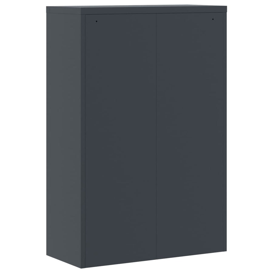 Archiefkast 90x40x180 cm staal antracietkleurig