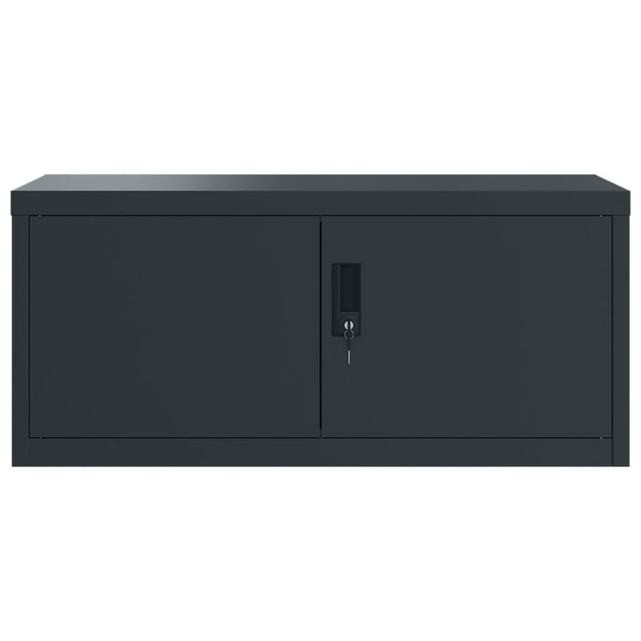 Archiefkast 90X40X220 Cm Staal Antracietkleurig