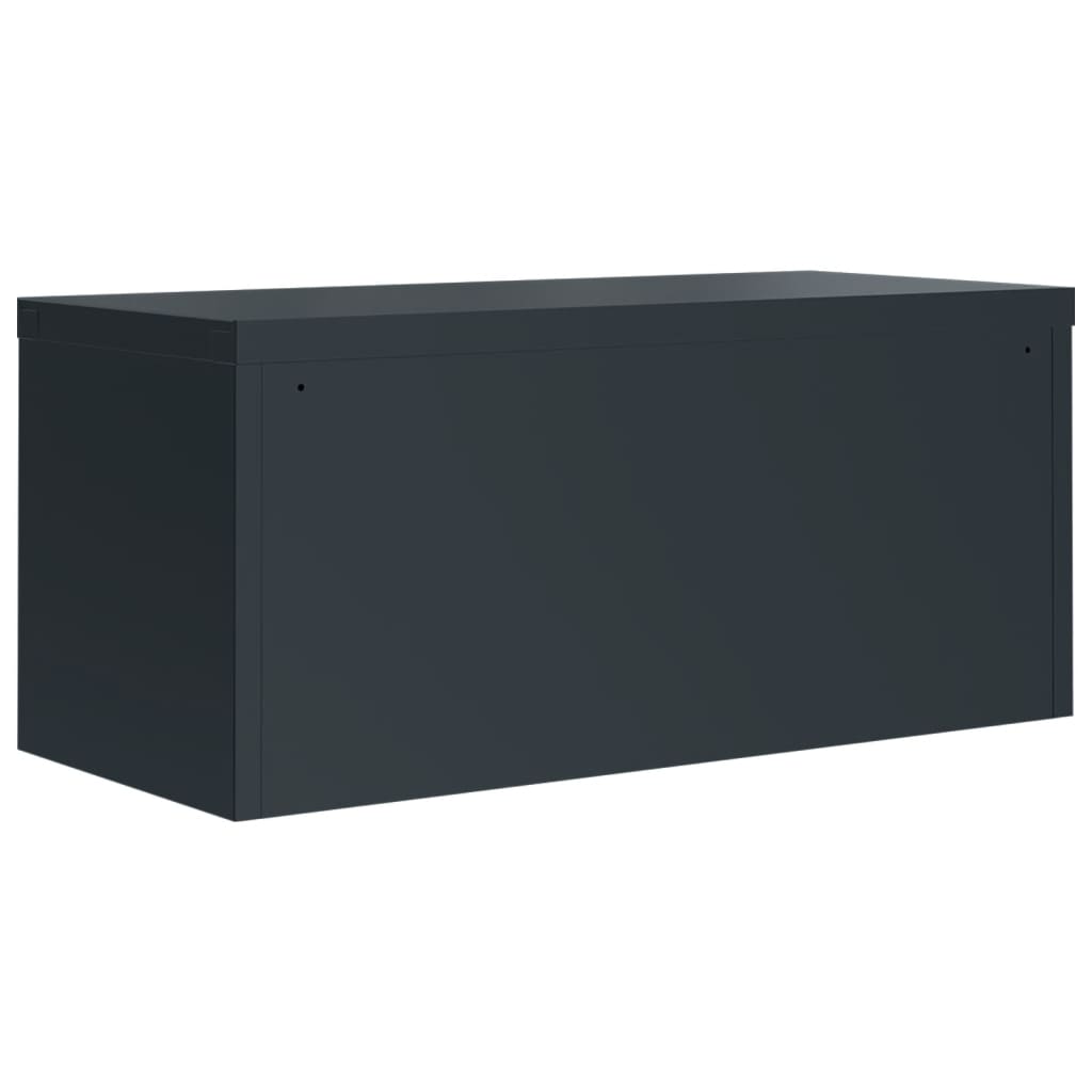 Archiefkast 90X40X220 Cm Staal Antracietkleurig