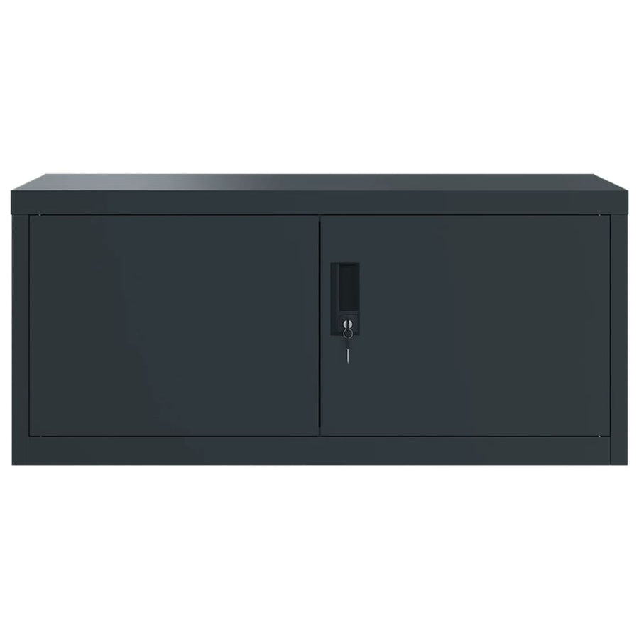 Archiefkast 90X40X240 Cm Staal Antracietkleurig