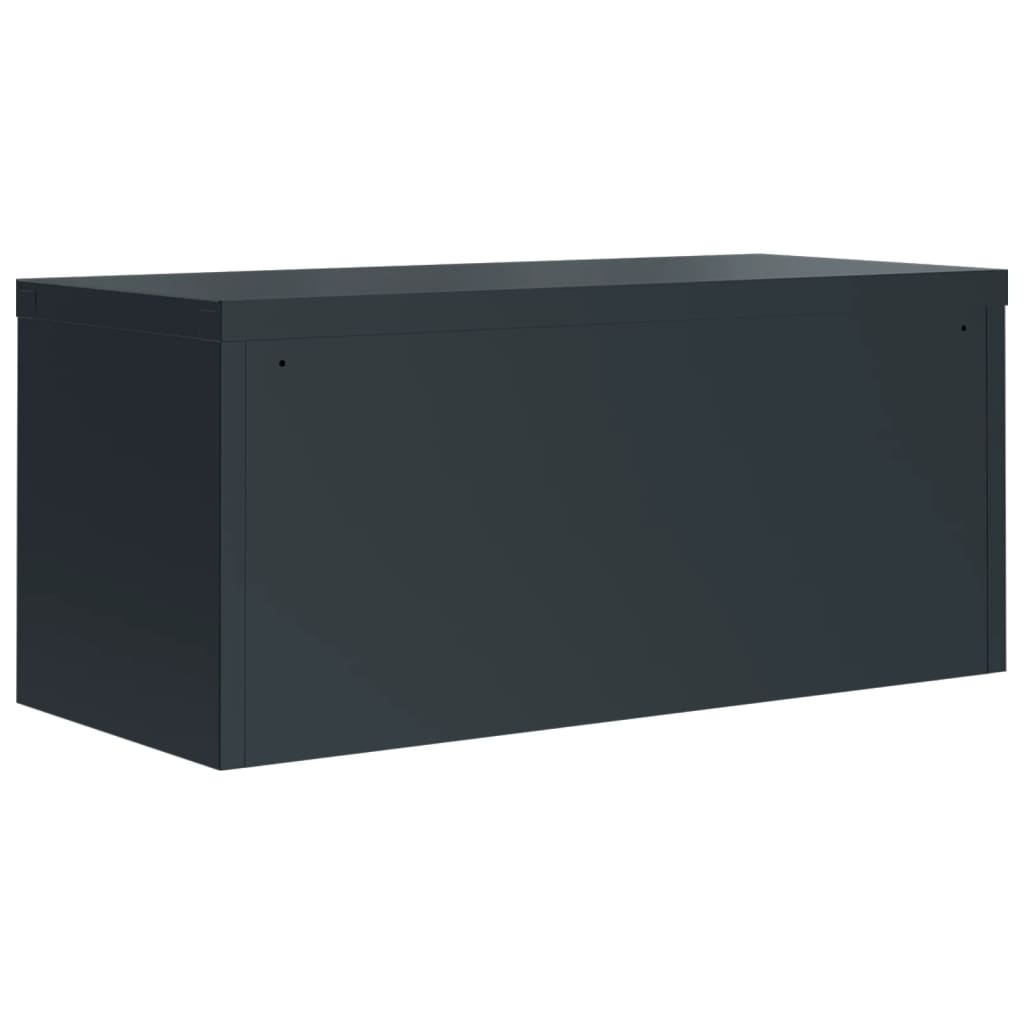 Archiefkast 90X40X240 Cm Staal Antracietkleurig