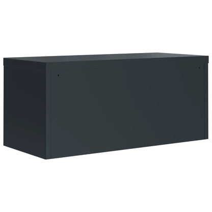 Archiefkast 90X40X240 Cm Staal Antracietkleurig
