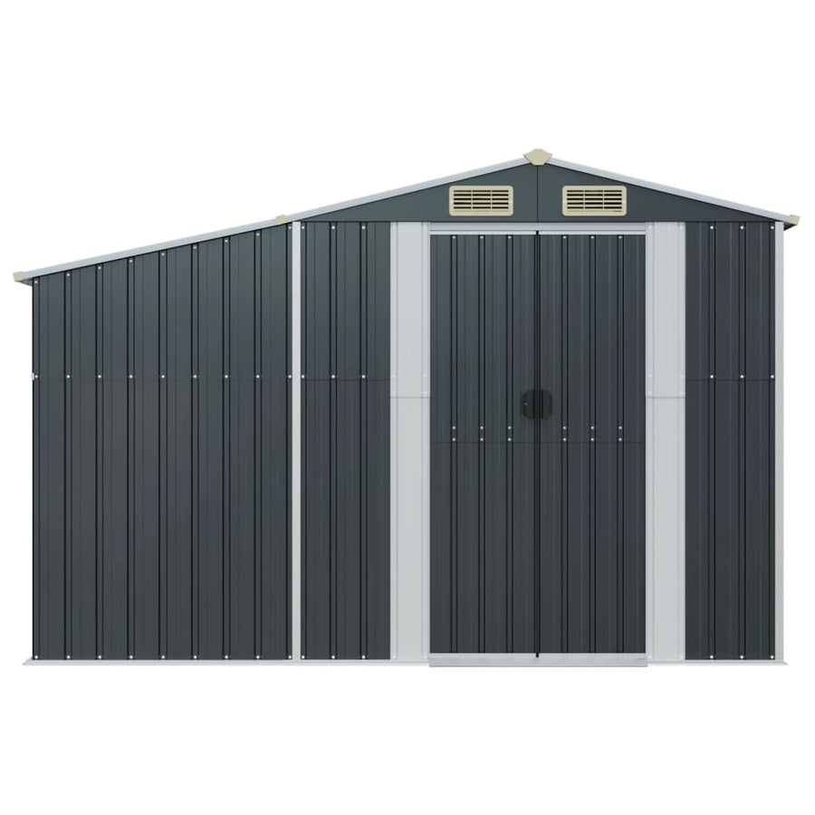 Tuinschuur 277X93X179 Cm Gegalvaniseerd Staal Antracietkleur