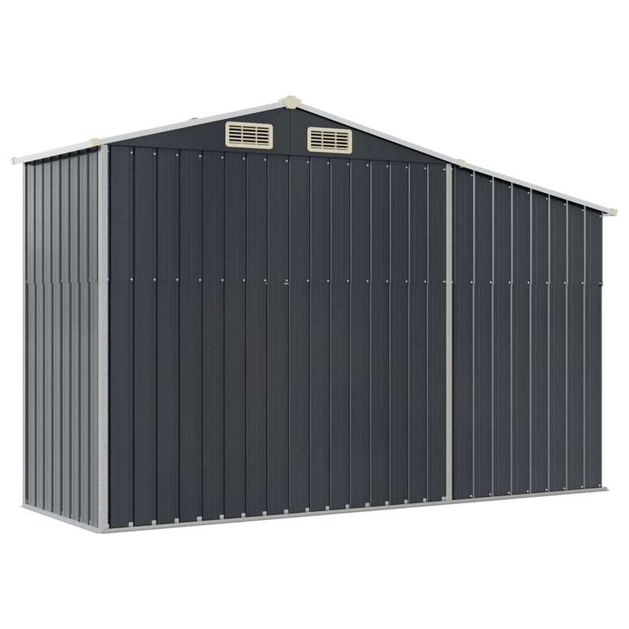 Tuinschuur 277X93X179 Cm Gegalvaniseerd Staal Antracietkleur