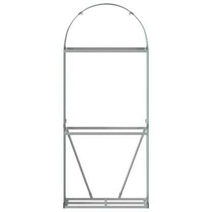 Haardhoutopslag Gegalvaniseerd Staal 80 x 45 x 190 cm Groen