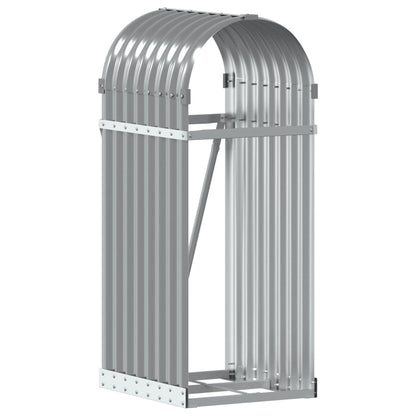 Haardhoutopslag Gegalvaniseerd Staal 40 x 45 x 100 cm Lichtgrijs