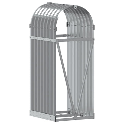 Haardhoutopslag Gegalvaniseerd Staal 40 x 45 x 100 cm Lichtgrijs