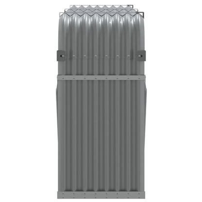 Haardhoutopslag Gegalvaniseerd Staal 180 x 45 x 100 cm Lichtgrijs