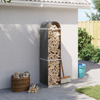 Log Holder Anthracite 40x45x170 cm Galvanized Steel