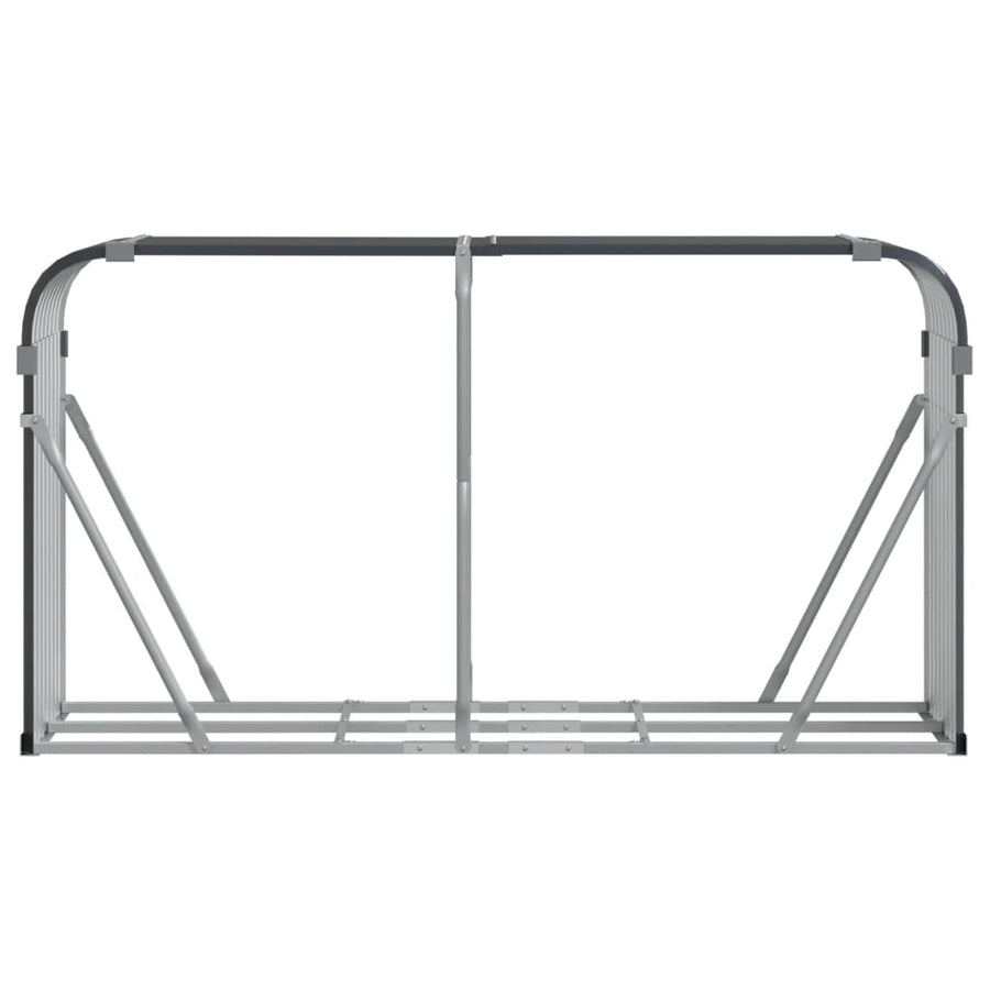 Haardhoutopslag Gegalvaniseerd Staal 180 x 45 x 100 cm Antraciet