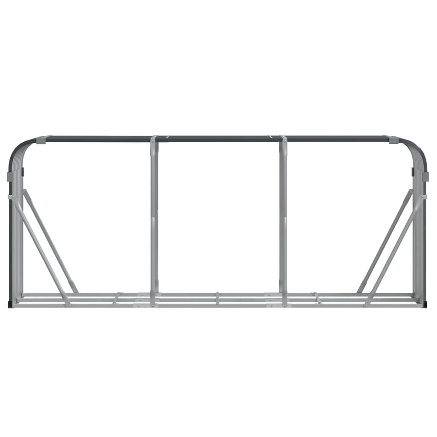 Haardhoutopslag Gegalvaniseerd Staal 234 x 45 x 100 cm Antraciet