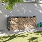 Log Rack Anthracite 234x45x100 cm Galvanized Steel