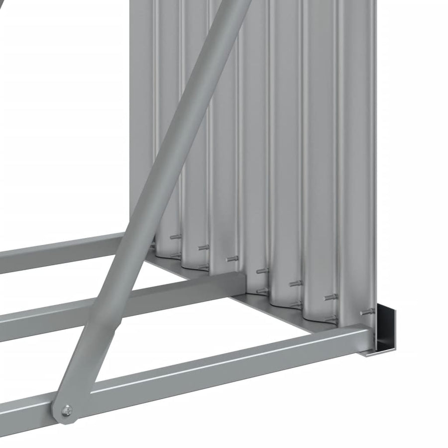 Haardhoutopslag Gegalvaniseerd Staal 300 x 45 x 100 cm Antraciet