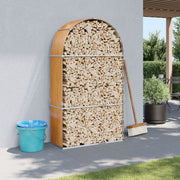 Haardhoutopslag 120x45x210 cm gegalvaniseerd staal