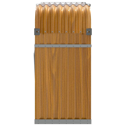 Haardhoutopslag Gegalvaniseerd Staal 120 x 45 x 100 cm Lichtbruin