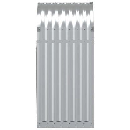 Haardhoutopslag Gegalvaniseerd Staal Kleurig 40 x 45 x 100 cm Zilver