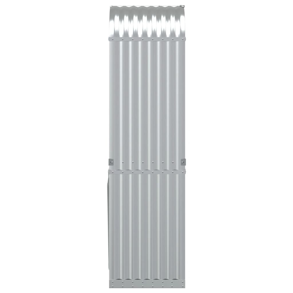 Haardhoutopslag Gegalvaniseerd Staal Kleurig 40 x 45 x 170 cm Zilver