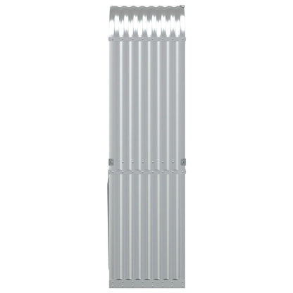 Haardhoutopslag Gegalvaniseerd Staal Kleurig 40 x 45 x 170 cm Zilver