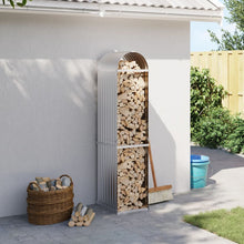 Haardhoutopslag Gegalvaniseerd Staal Kleurig 40 x 45 x 170 cm Zilver