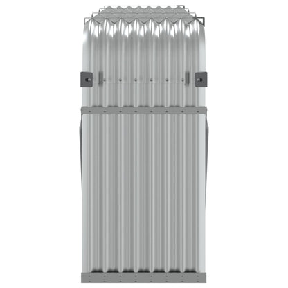 Haardhoutopslag Gegalvaniseerd Staal Kleur 234 x 45 x 100 cm Zilver