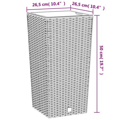 Plantenbak Uitneembare Bak Rattan-Look 11/26,5 L Pp 26.5 l