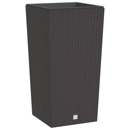 Plantenbak Met Uitneembare Bak Rattan-Look 21/ Pp Bruin