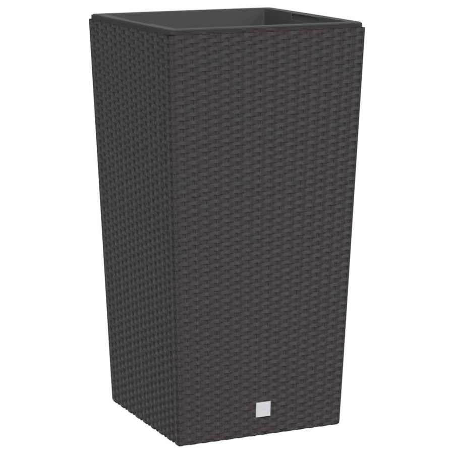 Plantenbak Met Uitneembare Bak Rattan-Look 21/ Pp Bruin