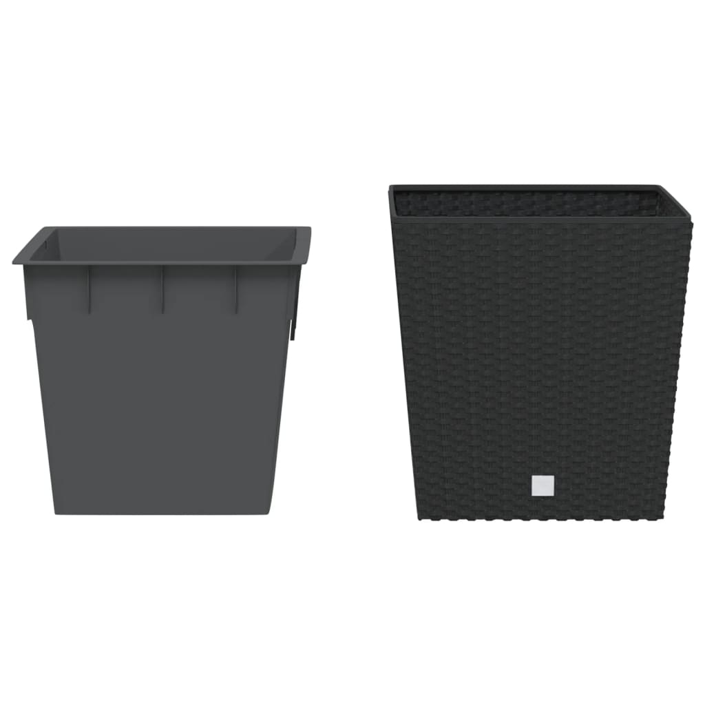 Plantenbak Met Uitneembare Bak Rattan-Look 21/ Pp 32 l