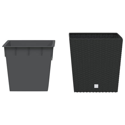 Plantenbak Met Uitneembare Bak Rattan-Look 21/ Pp 32 l