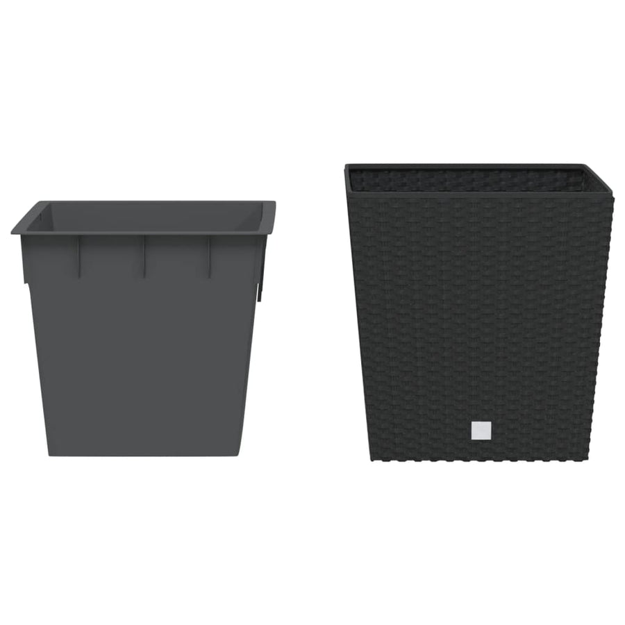 Plantenbak Met Uitneembare Bak Rattan-Look 21/ Pp 32 l