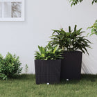 Planter with Removable Insert Rattan Look 21/ PP 32 L
