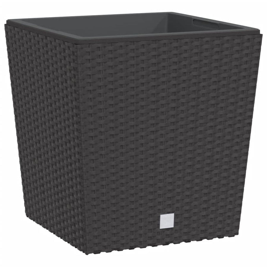 Plantenbak Met Uitneembare Bak Rattan-Look 21/32 L Pp Bruin
