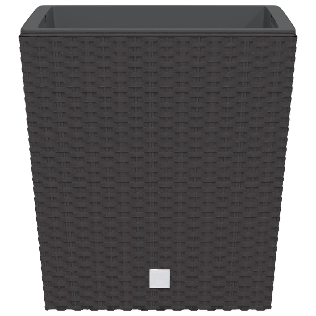 Plantenbak Met Uitneembare Bak Rattan-Look 21/32 L Pp Bruin