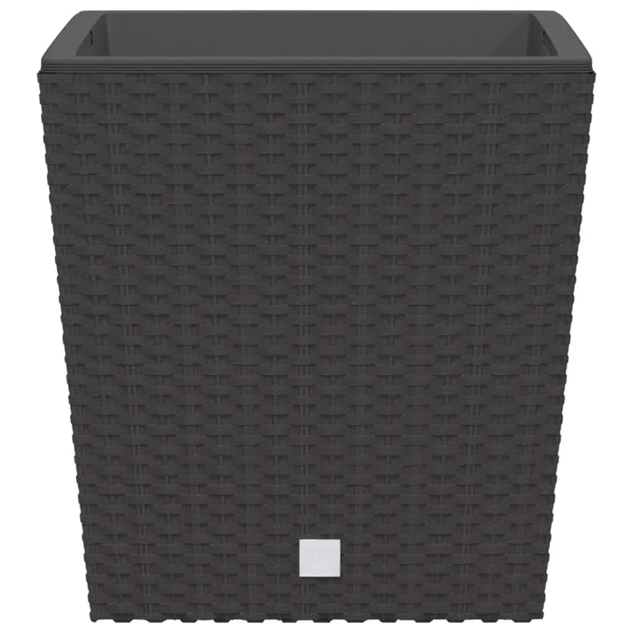 Plantenbak Met Uitneembare Bak Rattan-Look 21/32 L Pp Bruin