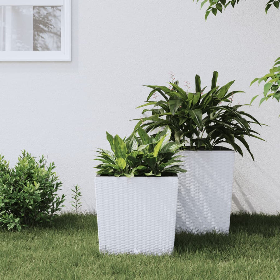 Plantenbak Met Uitneembare Bak Rattan-Look 21/ Pp 32 l