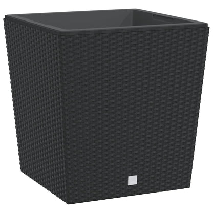 Plantenbak Met Uitneembare Bak Rattan-Look 37/ Pp 64 l