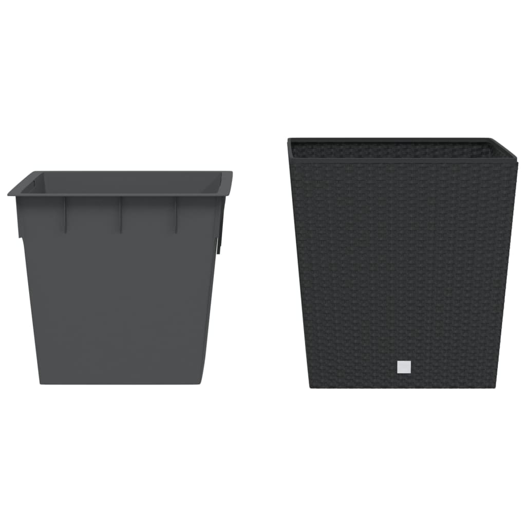 Plantenbak Met Uitneembare Bak Rattan-Look 37/ Pp 64 l