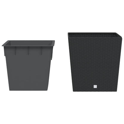 Plantenbak Met Uitneembare Bak Rattan-Look 37/ Pp 64 l