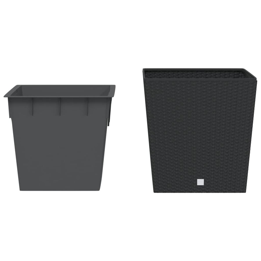 Plantenbak Met Uitneembare Bak Rattan-Look 37/ Pp 64 l