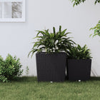Planter With Removable Liner Rattan-Look 37/ Pp 64 l
