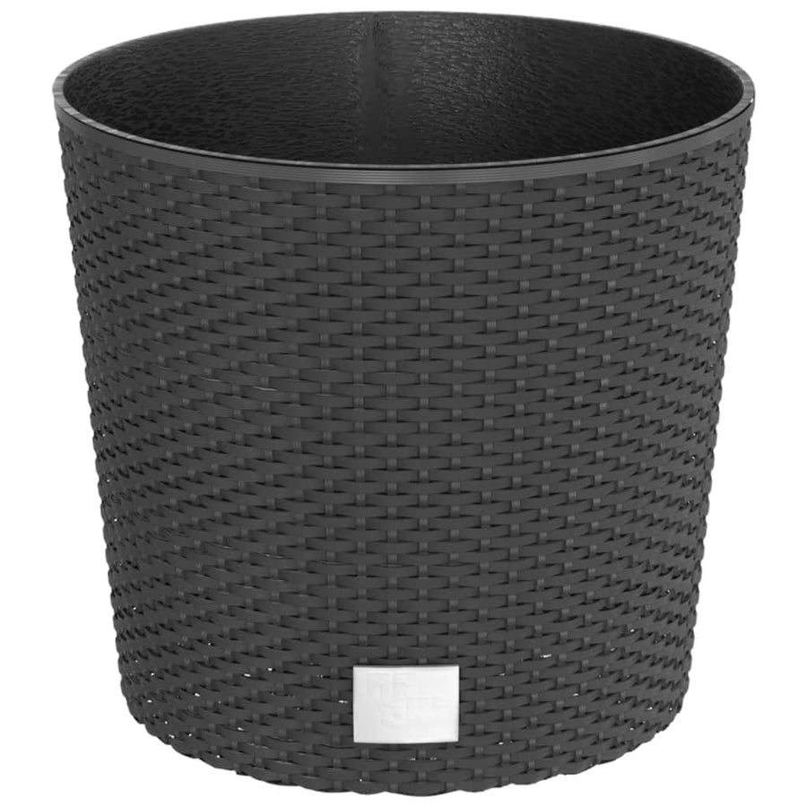 Plantenbak Uitneembare Bak Rattan-Look 15/15,3 L Pp Antraciet