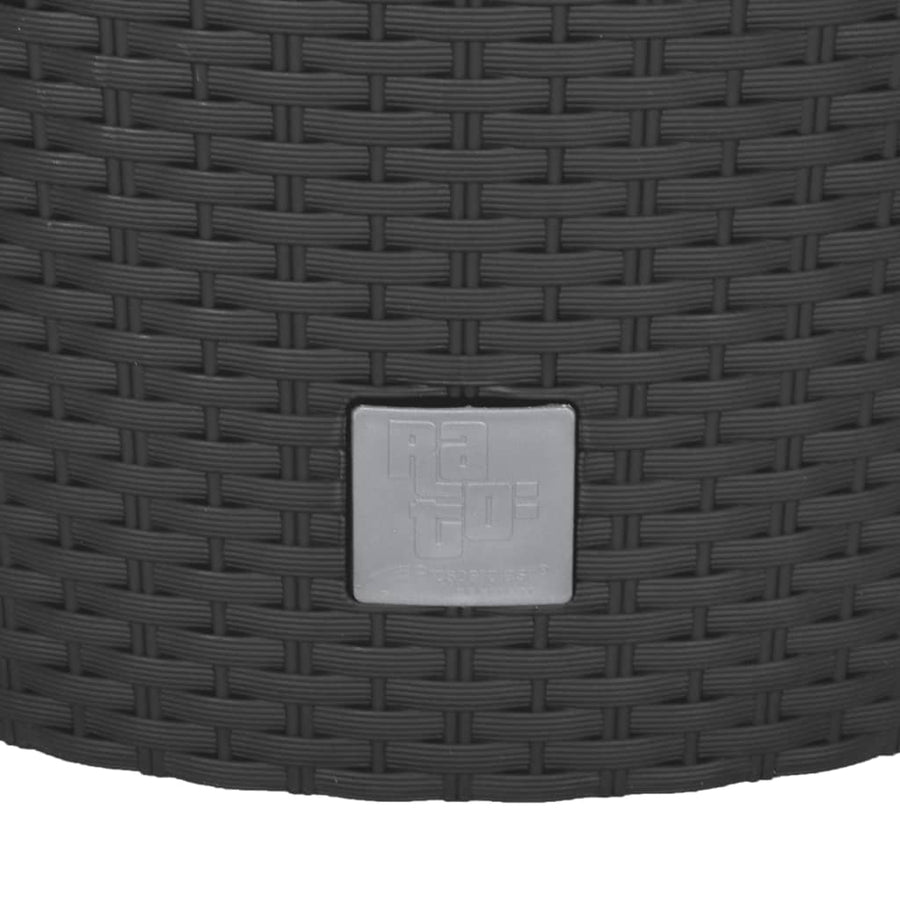 Plantenbak Uitneembare Bak Rattan-Look 15/15,3 L Pp Antraciet