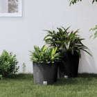 Plantenbak 15,3L antraciet rattan-look