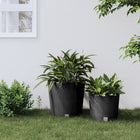 Plantenbak 37.5L rattan-look antraciet