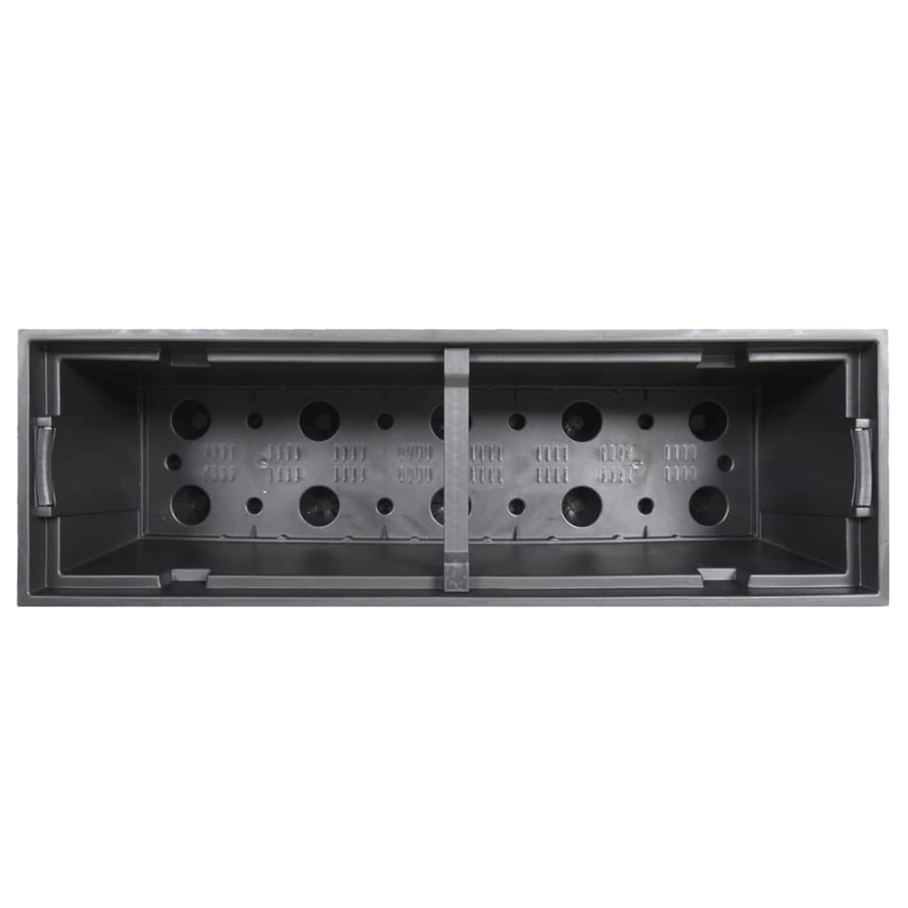 Plantenbak Met Uitneembare Bak Rattan-Look 12/44 L Pp Antraciet