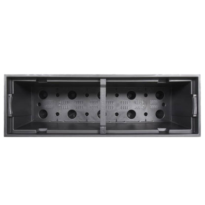 Plantenbak Met Uitneembare Bak Rattan-Look 12/44 L Pp Antraciet